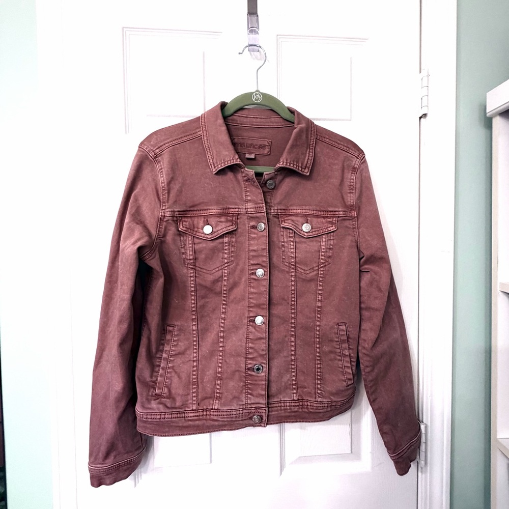 Maurices Mauve Denim Jean Jacket